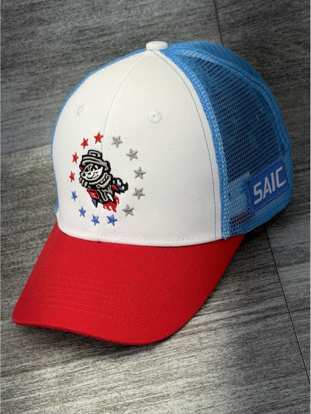 Rocket City Trash Pandas Hat Snapback Cap Trucker SGA Armed Forces Day SAIC MiLB
